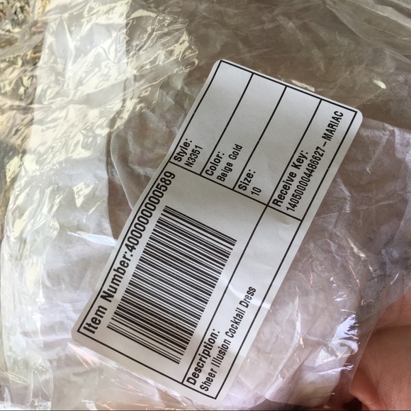 Brand new gold beaded cocktail dress - Picture 4 of 4